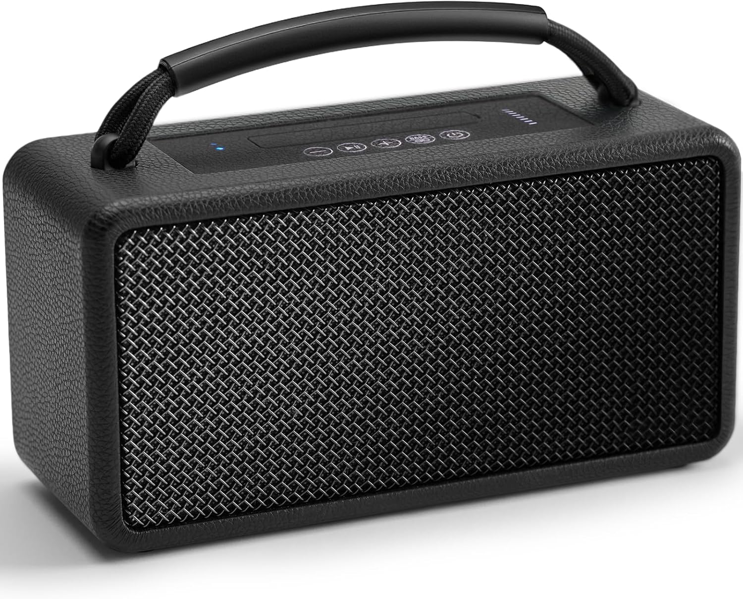Hi-Fi Bluetooth Speaker – 50W RMS, Dual Passive Radiators, EQ Control, Bluetooth 5.0, 35H Playtime, for Garage, Patio, Workshop